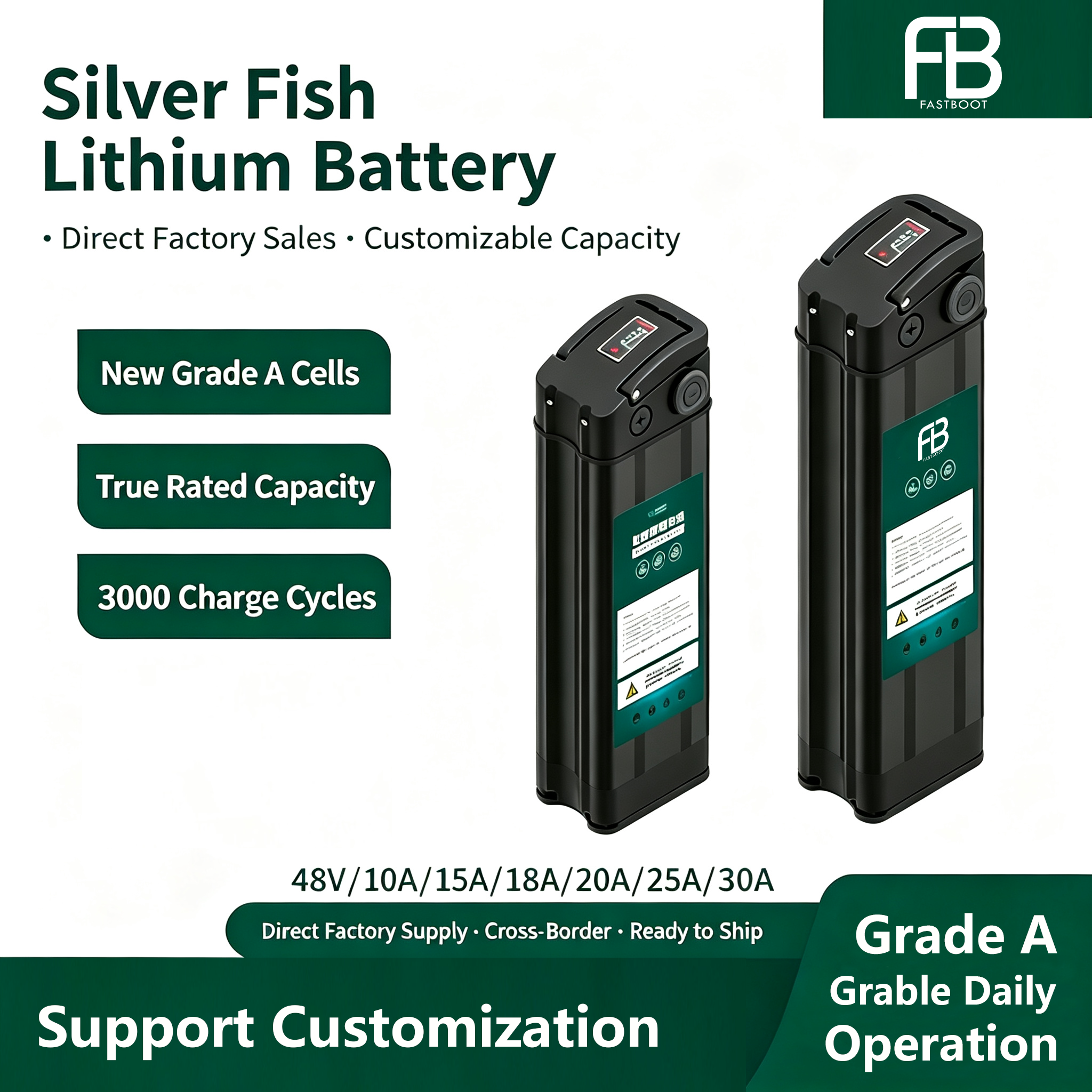 zhutu1 Power battery 48V-10Ah/15Ah/20Ah/25Ah/30Ah - Image 1